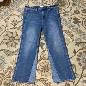 LOFT Fun Vintage Style Jeans Frayed Hem Size 8 or 29 GUC